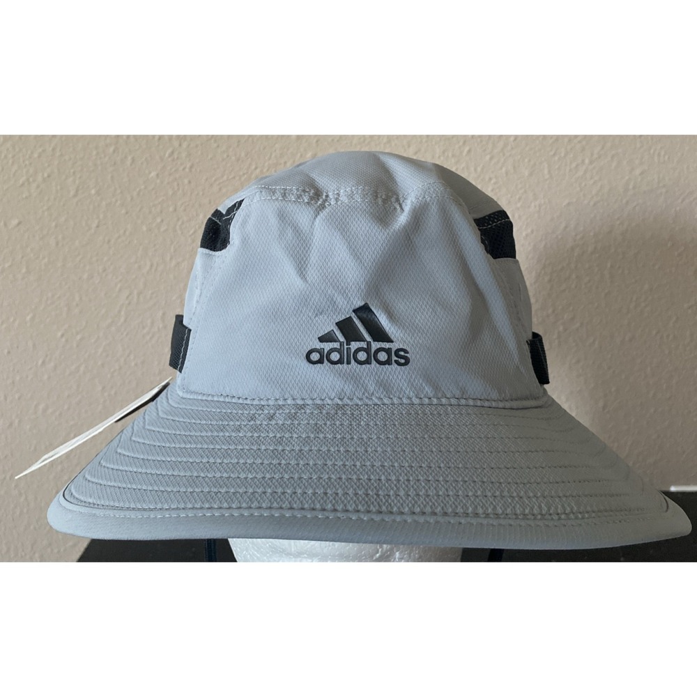 Adidas Men's‎ Victory III Aeroready Bucket Hat Grey/Black UPF 50 Lined Size S/M